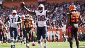 Martellus Bennet 3 td game against the Browns