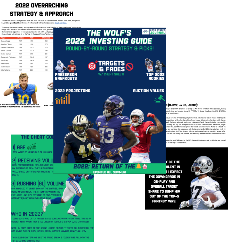 Rankings Dynasty Roto Street Journal