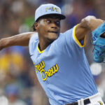 Abner Uribe pitching– a top 2026 fantasy baseball closer.