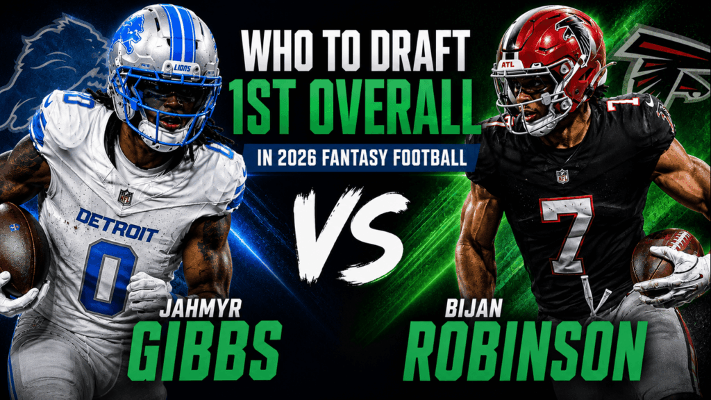 Bijan Robinson vs. Jahmyr Gibbs: Who Should Be the 1.01 in 2026 Fantasy Football Drafts?