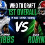 Bijan Robinson vs. Jahmyr Gibbs: Who Should Be the 1.01 in 2026 Fantasy Football Drafts?