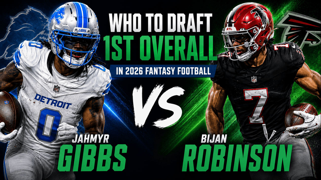 Bijan Robinson vs. Jahmyr Gibbs: Who Should Be the 1.01 in 2026 Fantasy Football Drafts?