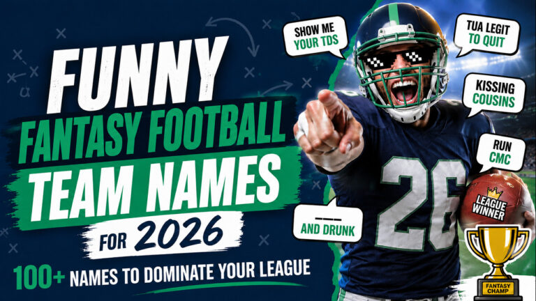 Funny Fantasy Football Team Names for 2026